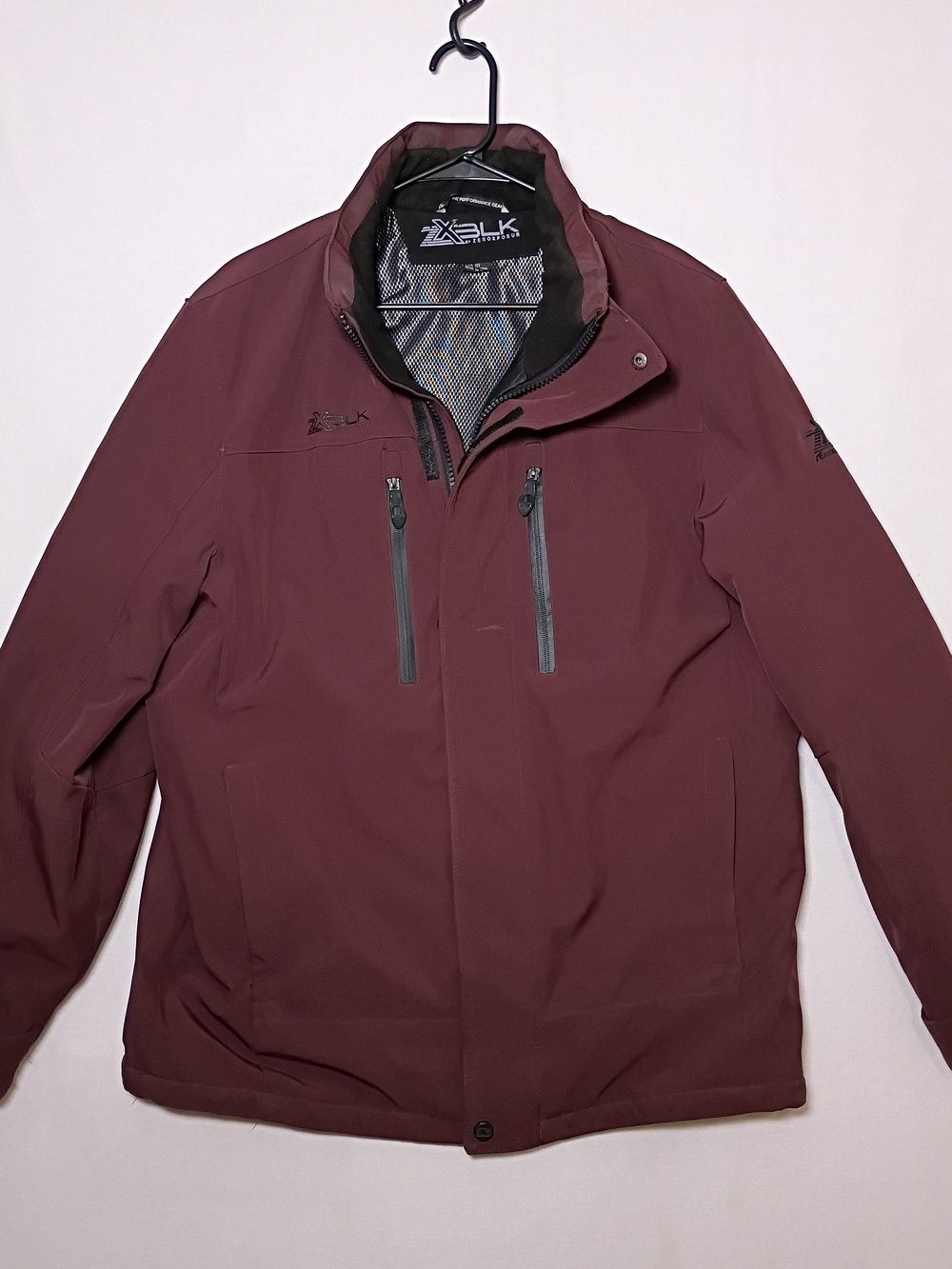 ZeroXposur XBLK Mens Winter Jacket Large Maroon Weather Resistant